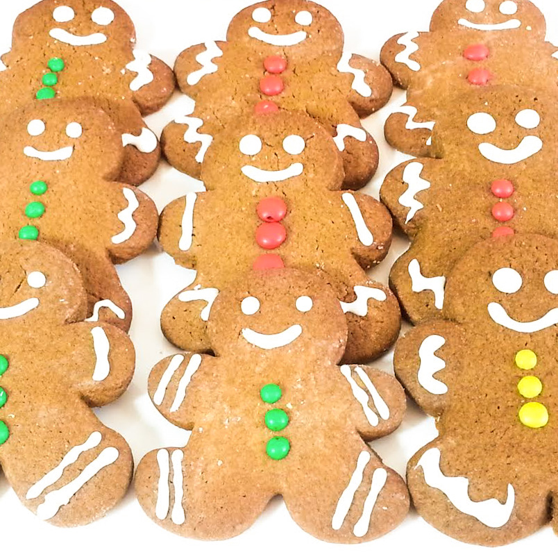 Merry & Bright Gingerbread man cookies